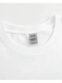 Pink Graphic Tees Men - "Balenciag" Text Men Shirts - White - View 3