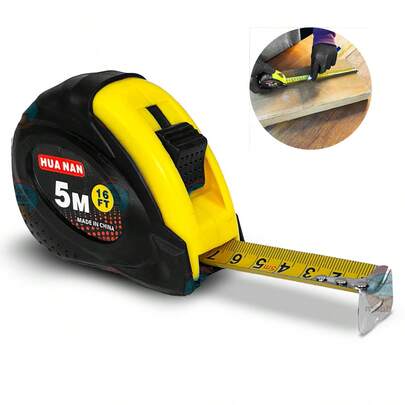 Trena Fita Métrica Profissional 5 Metros Manual Com Trava Standard Emborrachada