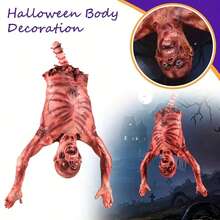 1 buc Decorațiuni de Halloween, Recuzită de cadavru din latex, Pandantive suspendate înfricoșătoare, sângeroase, pe jumătate de lungime, Case bântuite, Baruri, Cluburi, Decorațiuni de petrecere, Decorațiuni exterioare de Halloween, Cadou amuzant de Halloween, Decorațiune corporală din latex cu cadavru suspendat, Pentru baruri, petreceri pentru adulți, întâlniri de la hayon și multe altele - Multicolor - Vizualizare 2