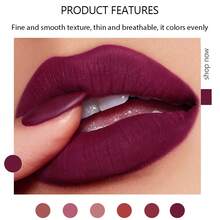 HANDAIYAN 6-Sided Matte Moisturizing Lipstick, Velvet Makeup Effect, Single Tube, Long-Lasting Color, Fashionable Luxury Lipstick, Suitable For Halloween, Christmas And Holiday Makeup, Party And Daily Makeup, Holiday Travel Essential Cosmetics, Net Weight: 3.5g, Face Painting, Cosmetics, Suitable For Women, Suitable For Winter/Spring, Ideal For Y2K Fancy Fashion, Suitable As Birthday/Valentine's Day/Mother's Day Gift, Essential For Carnival Party, Best Color Choice - 01 - 查看 2