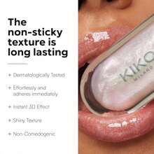 KIKO Milano 3D Hydra Lip Gloss – High Shine, Hydrating, Plumping, Non-Sticky, Moisturizing Lip Makeup - 15 Cherry Red - 查看 3
