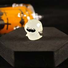 10pcs/20pcs Miniature Glow-In-The-Dark Halloween Decorative Cute Ghost, Demon, Pumpkin Resin Accessories, DIY Ornaments