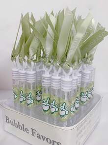 12/24 unidades Varitas de burbujas mini, adecuadas para regalos de fiesta de cumpleaños, obsequios para invitados, premios, bodas y fiestas al aire libre, suministros para fiestas de dinosaurios, colores aleatorios, esenciales para mejorar la atmósfera (botellas vacías, sin solución de burbujas)