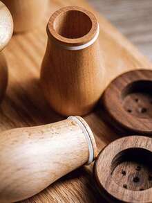 Unique Mushroom-Shaped Solid Wood Toothpick Holder For Creative Kitchen Storage & Dining Room Decor,Warm And Unique Gifts,Home Decor,Kitchen Decor,Kitchen Accessories,Toothpicks - Multicolor - View 3