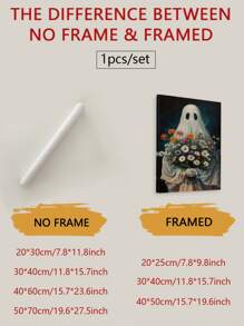 1 件帆布海报、印刷绘画鬼肖像数码印刷、鬼手捧花、恐怖照片、万圣节印刷、黑暗学院风装饰、哥特式绘画、鬼照片墙饰、家居装饰墙饰、无框万圣节装饰圣诞装饰感恩节婚礼家居装饰家居装饰秋季装饰秋季装饰生日装饰礼品派对用品室内节日装饰墙饰万圣节装饰品