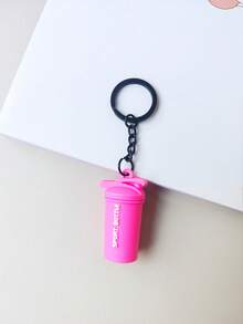 1PCS/3PCS/4PCS 3D迷你软塑健身器材系列钥匙扣，简约时尚的粉色和黑色运动水壶，杠铃哑铃片仿真挂件，举重运动包挂件配饰，适合男士情侣兄弟父亲，返校季礼物汽车配饰可爱哥特Y2K - 彩色 - 查看 9