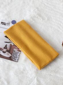 Diadema a rayas de color liso para mujer (1 pieza), versátil para lavarse la cara, maquillarse, hacer deporte, usar a diario, como accesorio para el cabello, ideal para otoño, viajes y como detalle para rellenar calcetines navideños.