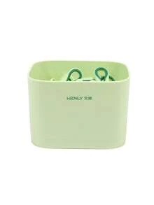 12/24/36件/套无痕晾衣夹 收纳篮强力固定袜夹 多用途塑料夹子 家用防风防滑宿舍家居用品(收纳篮+无痕孔雀夹)