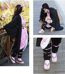 Geta - Zapatos unisex para cosplay - Blanco-4 - Ver 10