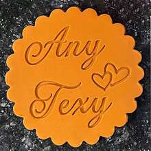 Ștampilă personalizată pentru biscuiți, Halloween și Crăciun, în relief, design 3D, pentru decorarea torturilor de bucătărie, instrumente de tăiere DIY, șablon pentru tort de zahăr, șablon de nuntă, lut moale, bomboane în relief, nume, tort, lucrat manual