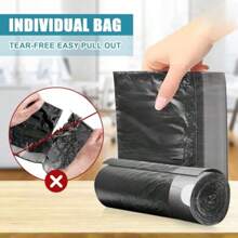 Small Trash Bags Bathroom 4 Gallon Trash Bags Drawstring TearFree Trash Bags Unscented 60 Count