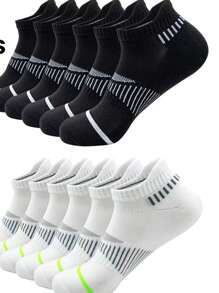 6/12 /20Pairs Men Short Socks High-Quality Low Cut Soft Comfortable Ankle Socks Mesh Breathable Versatile Casual Men Boat Socks
