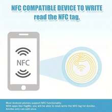 215NFC Electronic Tag NFC Chip Ntag Round Card Suitable For Amiibo Game Card Quick, Music Wall, WIFI Connection, Auto Play, RFID Tag,For School Supplies,Back To School - White - View 6