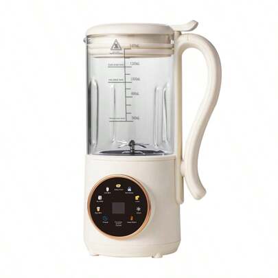 Automatic Full-Power Blender, Juicer, And Milk Maker; One-Button Operation, Powerful Motor; Suitable For Making Smoothies, Nut Butters, Soy Milk, Oatmeal, And Soy Yogurt. - Plug-In, Compact And Portable, Perfect For Small Kitchens.