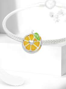 1 件时尚 925 纯银草莓串珠吊坠适合女士手链手镯 DIY 珠宝制作和日常服装搭配珠宝装饰适合女孩 - 銀色 - 查看 10