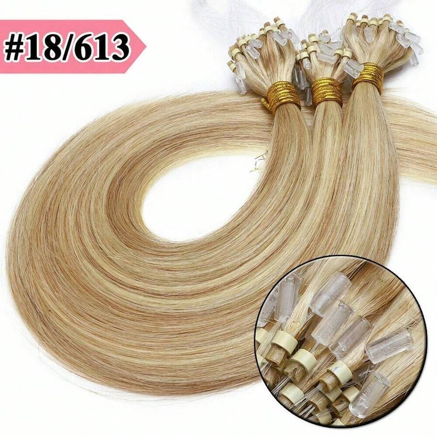 Human Extensions - Licht Ascblond & Hellblond - View 1