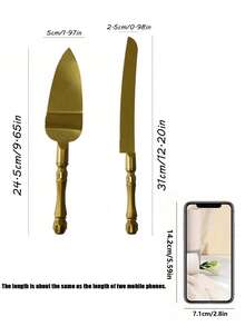 2件套婚礼蛋糕切割套装，包括不锈钢蛋糕刀和蛋糕铲，金色优雅蛋糕刀和蛋糕铲套装，两件套蛋糕刀和蛋糕铲套装，不锈钢涂层加厚刀片，银色刀片配亚克力水晶手柄，非常适合婚礼、新娘送礼会、周年纪念日、生日、派对、乔迁之喜和生日礼物。 - 彩色 - 查看 11