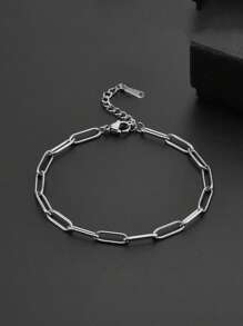 5/10-Piece Buckle Bracelet Set, Stainless Steel Adjustable Chain Bracelet With Lobster Buckle, Suitable For DIY Jewelry Making