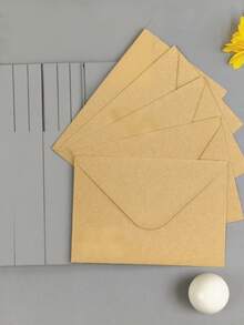 100 piezas de sobres de papel kraft en blanco de estilo minimalista, bolsillos rectangulares para oficina, invitaciones, invitaciones comerciales occidentales, bolsas de regalo para postales, envíos, carpetas, envoltorios de regalo, cartas de agradecimiento, sobres para cartas manuscritas