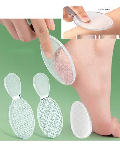 1/2/3 件纳米玻璃脚锉 - 无味，双面去角质，用于平滑脚手架，指甲修整工具