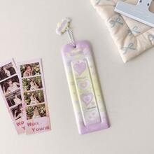 相片卡夹，PVC相片卡夹形透明卡套学生校园卡访问袋，学校用品，返校 - 彩色 - 查看 14