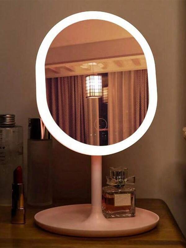Espejo de maquillaje LED, Espejo de vanidad con luces, Espejo de maquillaje iluminado con 3 modos de luz, Control táctil, Soporte portátil y espejo compacto plegable, Espejo de maquillaje de viaje iluminado, Espejo de cosméticos de vanidad con luces, Batería recargable, Espejo de maquillaje LED portátil, Regalos para el Día de la Madre, Regalos de cumpleaños, Regalo de Navidad para mujeres