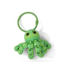 1pc/3pcs 3D Printed Ocean Animal Series Keychain, Creative Octopus Keyring Pendant Bag Charm Car Key Chain, Gift For Friends Birthday, Holiday, Daily