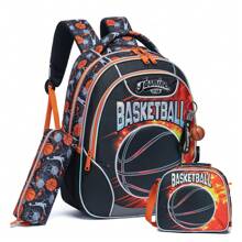 Boys 3PCS School Bookbag Set With Backpack Lunch Box And Pencil Case Lightweight And Durable For Everyday Carry Back To School - Black Green 17614 - View 1