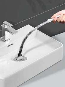 1/2/4pcs White Pipe Drain Cleaner, Hair Catcher, Bathroom/Kitchen Cleaning Tool