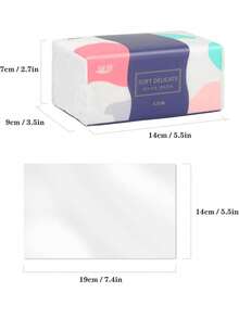 6pcs Toilet Paper 420 Large Pack Paper Towels Large Paper Towels 5-Ply Thick Facial Tissues Draw A Whole Box Of Toilet Paper Hand Towels Multi-Purpose Paper Towels, Napkins - Multicolor - View 5