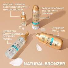 Ambre Solaire Natural Bronzer Self Tan Drops For Face, With Hyaluronic Acid & Coconut Water, Gradual & Natural Looking Tan, Vegan Formula 30ml - Tan Drops - Xem 10