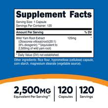 Nutricost Wild Yam Root (2,500mg Equivalent) 120 Capsules - Vegan Wild Yam Root Extract Supplement, Gluten-Free, GMO-Free, 120 Servings | Wild Yam Root Supplement, Herbal Extract, Vegan Capsules, Non-GMO, Gluten Free, Premium Quality - 其他 - 查看 2