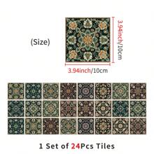 24PCS- Nordic Home Tile, Self-Adhesive Wall Stickers, Kitchen Bathroom Bedroom Living Room Dining Room, Waterproof, Oil And Moisture Proof, Decorative Tile Stickers, Wall Renovation Floor Stickers For Home Decor
