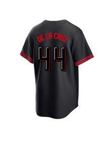 Men's Baseball 44 Jersey  Black Button-Down Embroidered Sports T-Shirt Gym Clothes Men Basic T Shirt - Black - View 3