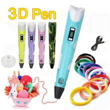 GOLDFOX 3D Printing Pen Set, Includes 10 Colors And 5M PLA Filament