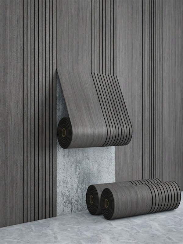 1pc Super Thick PVC Self-Adhesive Wood Grain Embossed Wallpaper, Waterproof, Suitable For Living Room, TV Wall Decor, Furniture Renovation, Applicable To Bedroom, Living Room, Room, Kitchen Wall Decor