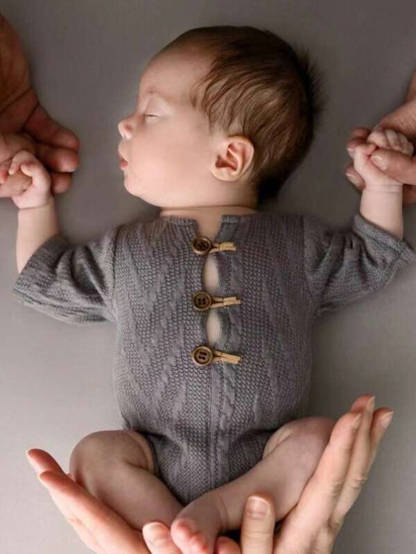 Newborn Photography Clothing Baby Knitted Crawler Clothes Full Moon Baby Photography Clothing Newborn Memorial Gift