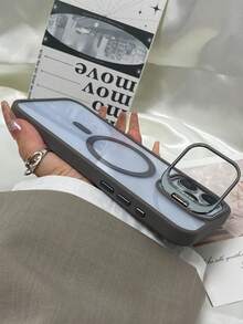 For IPhone 17promax 17 Air For IPhone 16 15 14 13 12 11 Pro Max Case With Camera Stand[Military-Grade Drop Protection [Compatible With MagSafe][Built-In Camera Stash Stand]No-Yellowing Soft TPU Phone Case For IPhone - 灰色 - 查看 6