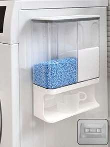 1个壁挂式洗衣液分配器 - 多功能收纳，可放置洗衣香氛增香剂，带杯子 - 彩色 - 查看 6