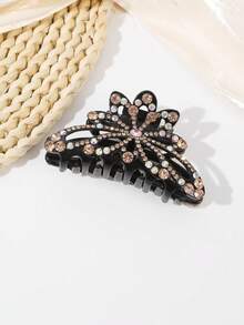 1 件时尚水钻发夹，大号优雅高端女士发饰，适合马尾辫休闲发夹，学校用品，大学 - 彩色 - 查看 8