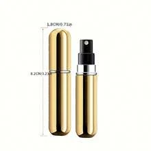 5pcs 0.17oz Portable Perfume Spray Bottles - Leak-Proof Aluminum Alloy Travel Atomizers | Easy Refill Design, Suitable For Perfume, Essential Oils, Cologne And Other Liquid Travel Essentials, Can Be Filled With Perfume, Travel Essential. - 彩色 - 查看 3