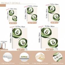 2 Stücke/Set ungerahmte grüne Gepard Glückszahl 8 Billard Y2K Preppy Kunstplakate ästhetische kleine Raumdekoration bunte Leinwanddrucke minimalistische Wandkunst für Studentenwohnheime, Studentenappartements, Wohnzimmer, Schlafzimmer, moderne Wohndekoration, Poster, Wandkunst, Raumdekoration, Herbst, Halloween, modern, Zitate (optionaler Rahmen)