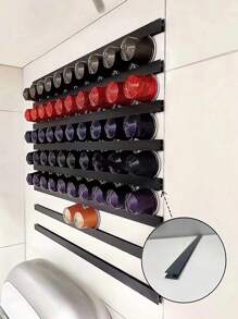 1set 6pcs Coffee Capsule Storage Holder Compatible With Any Coffee Capsule Storage Rack, Kitchen Storage Organizer - Multicolor - View 11