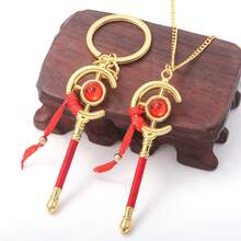 1 件全新动漫钥匙扣弗里伦魔法棒装饰角色扮演道具可爱吊坠挂饰角色扮演钥匙扣玩具礼物