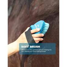 Horse Grooming Brushes Kit 8 Pieces With Organizer Bag Horse Grooming Care Series Horse Brush Sets Blue - Blue - View 7