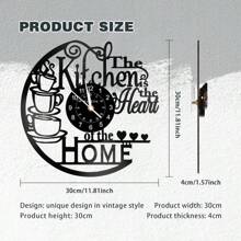 Stylish Vinyl Record Kitchen Wall Clock Home Abstract Art Decoration Gifts
