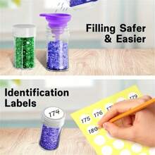 30/60/120 Grids DIY Diamond Painting Beads Storage Box Kit Large Capacity Set With Accessories Mosaic Storage Bag, Diamond Embroidery Mosaic Handicraft Tool Set