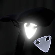 多色应急反光自行车尾灯 - 无需电池，增强山地自行车和公路自行车的可视性和道路指示