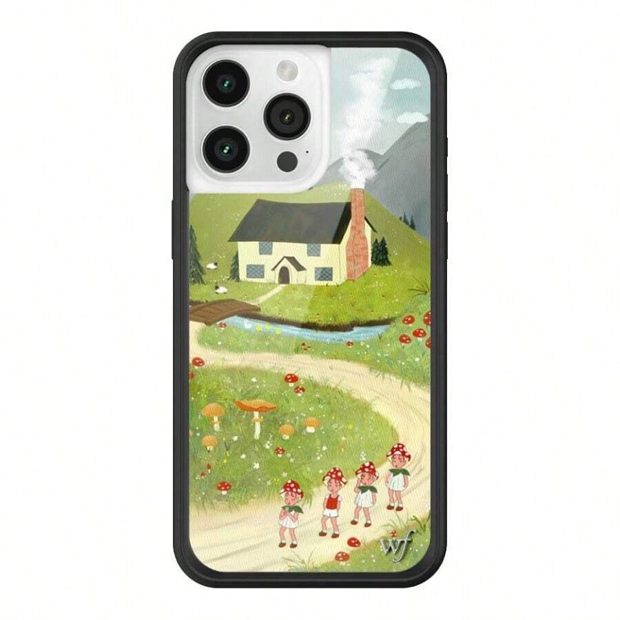 AWildflower Cases Compatible With Apple  15 Pro Max Protective Black Bumper 4ft Drop Test Certified Women Owned Small Business Nara Smith Collab Cottage Nature Green Dainty  CuteA