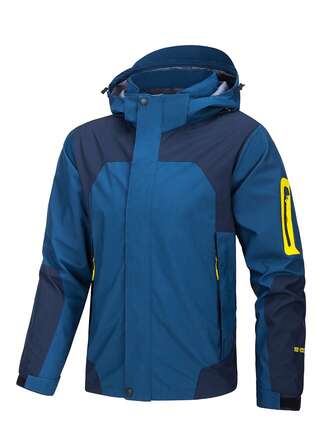 Men New Spring Autumn Windproof And Rainproof Basic Jacket, Waterproof Outerwear Mountaineering Outdoor Jackets